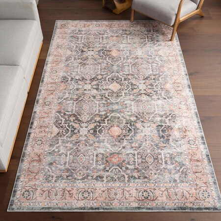 Nuloom Caisyn Bordered Medallion Machine Washable Area Rug 6ft x 9ft HJEL09A-609